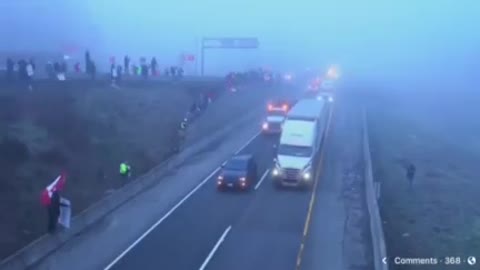 FREEDOM FOR CANADA CONVOY - Montage En Route