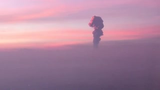 Volcano Eruption from Above