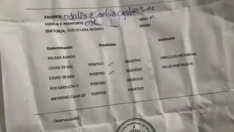 PruebaPCR en Salud Pública da positivo, Minutos después en otro laboratorio da negativo