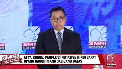 Atty. Roque: People's initiative hindi sapat upang baguhin ang saligang batas