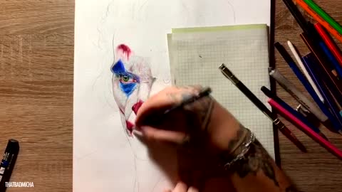 Drawing Joker Joaquin Phoenix