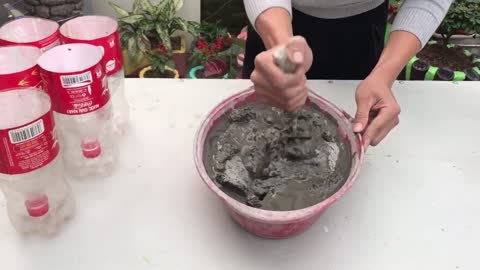 Cement Ideas And Old Plastic Bottles How To Make Unique And Beautiful Flower Pots At Home2