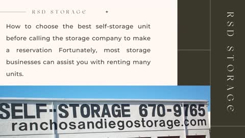 Perfect Self Storage in San Diego- RSD Storage