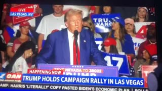 OAN trump holds campaign rally in Las Vegas Friday ll:23 pm