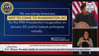 D.C. Mayor Bowser seeks to cancel protest permits around inauguration