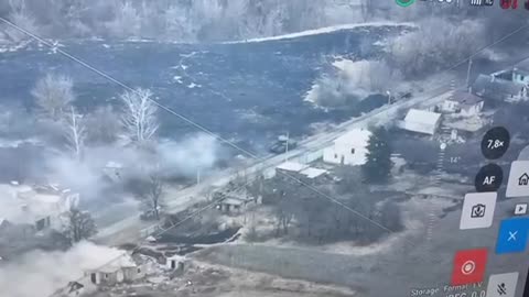 Anti-Putin Rebel Tank Firing on Russian Positions Near Belgorod