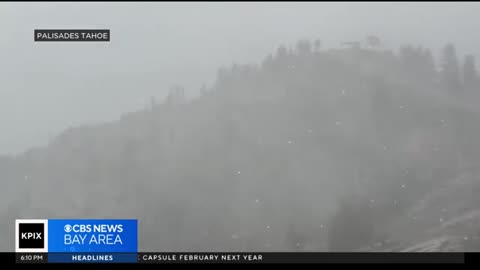 Rare summer snow dusts the High Sierra