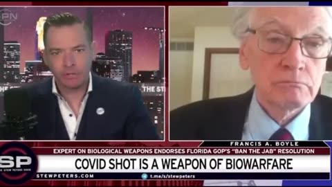 Law Professor Francis Boyle claims COVID19 mRNA 💉 injections are WEAPONS of MASS DESTRUCTION