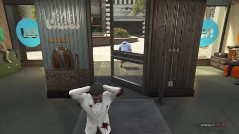 Gta V - FreeRoam With Franklin (White Tuxedo)