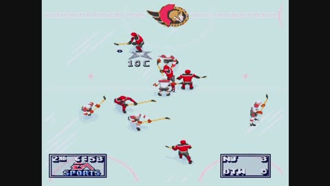 NHL95 (Sega Genesis) New Jersey vs Ottawa Part2