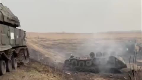 Russia Convoy Ambushed In Ukraine, Vehicles Captured And Destroyed