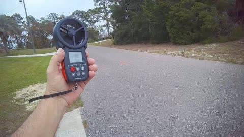 wind gust check during storm.