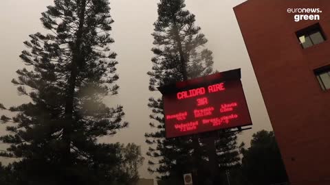 Dust from the Sahara desert turns skies in Spain orange