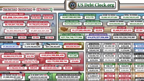 $33 TRILLION DEBT EASTER EGGS WHY IS THE U.S. DEBT CLOCK SHOWING US CERN & THE M