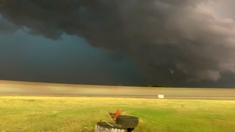 Lightning Storm Rolls into Racetrack