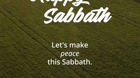 Happy Sabbath