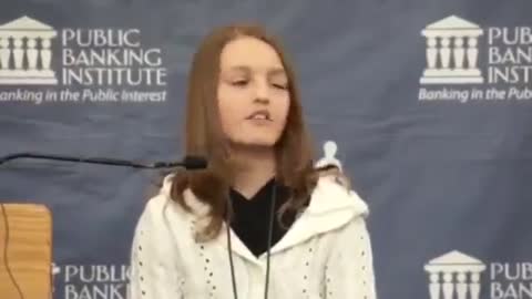 Highly intelligent young lady explains how the corrupt money system...