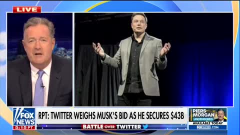 'Flag-Bearer Of Free Speech': Piers Morgan Says Musk Takeover Will Fight 'Woke Virus'