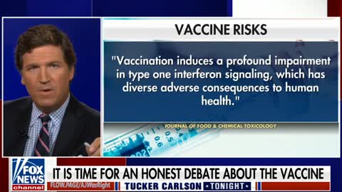 Tucker Carlson: The Shot Is Destroying Immune Systems, Causing Sterilization & Myocarditis