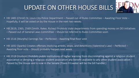 Freedom Principle MO Spring Break Legislative Update - March 18, 2024