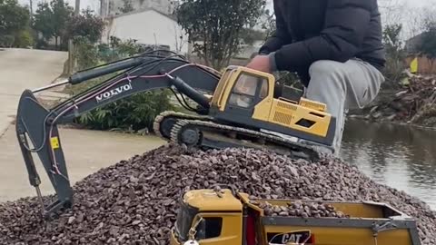 Amusement excavator.