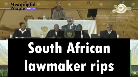 South African member of Parliament defends Israel