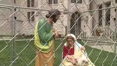 Indiana church 'detains' Jesus, Mary and Joseph to protest ICE