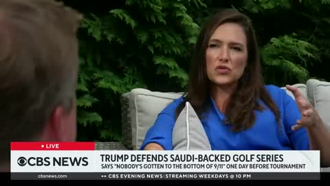 Trump defends decision to host Saudi-backed golf tournament