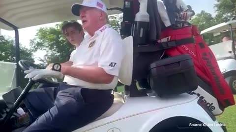 WATCH: Trump Blasts Biden, Kamala In Hilarious Golfing Video