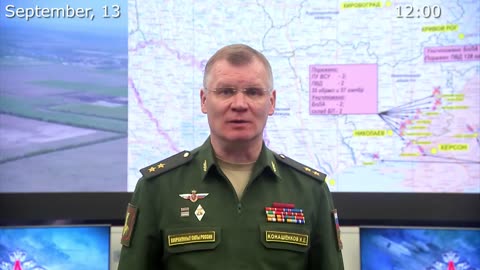 13.09.22⚡️ Russian Defence Ministry report on the progress in Ukraine