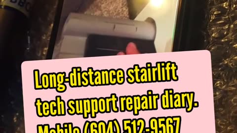 Faulty rail end stop. Acorn stairlift repair diary. Mobile (604) 512-9567