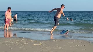 Skimboarding Fail on the New Board