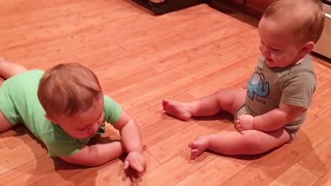 Best video of funny twin babies - twin babies video