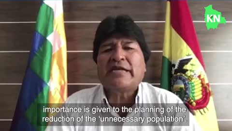 Former Bolivian President Evo Morales NWO Refuce Human Population