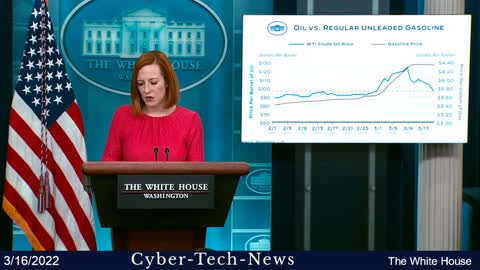 Jen Psaki the Press Secretary @ the White House, 3/16/2022