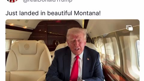 President Trump Landed in Montana