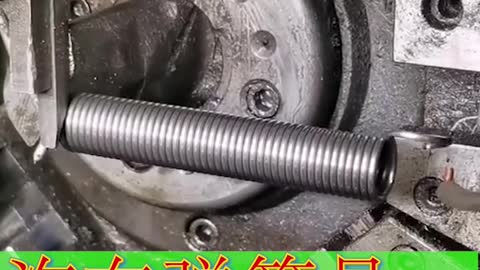 How is the car spring made? Machine tools can do anything.