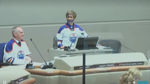 Calgary Mayor Jyoti Gondek Wears Edmonton Oilers Facepaint