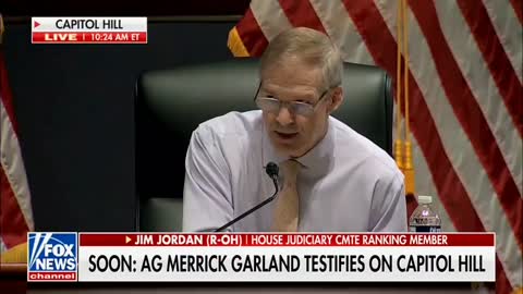 Jim Jordan mentions "The Great Awakening" to AG Garland