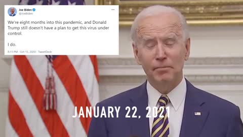 BIDEN: "Nothing that we can do to change the trajectory of the pandemic" (1-22-2021)