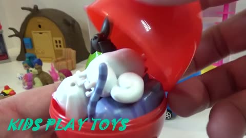 MCQUEEN and TOYS Open Surprise Eggs, Fun Kids Video for Children, Baby Songs