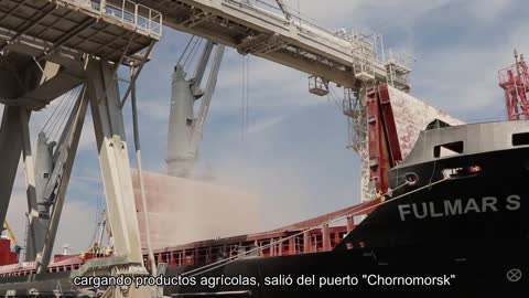 El primer barco que ingresó a los puertos de Ucrania para cargar productos agrícolas salió del puer