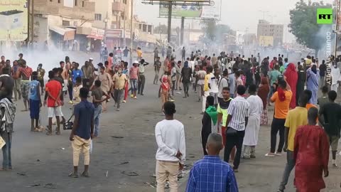 Tear gas flies at anti-govt protest in Sudan over 2019 massacre