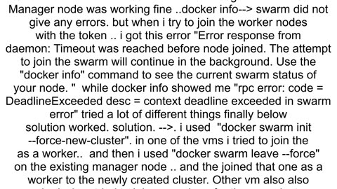 init docker swarm with docker machine context deadline exceeded