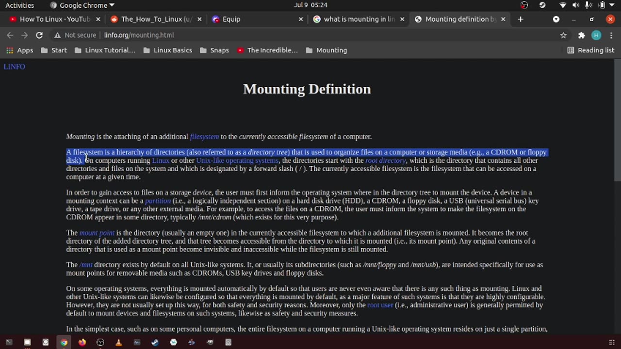 120_What does "mounting" mean?