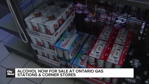 People in Ontario can now purchase alcohol at corner stores and gas stations.