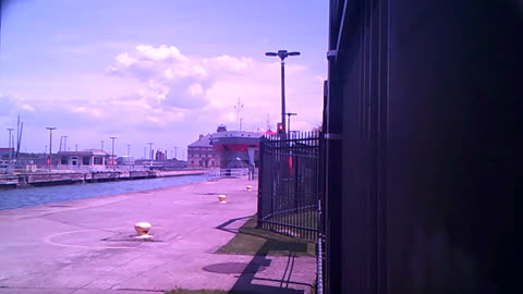 Freighter in Sault Locks