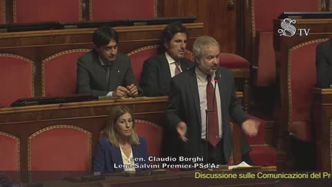 🔴 Sen. Borghi in merito alle comunicaz. del Pres. del Cons. in vista del Consiglio UE del 27-28/6/24