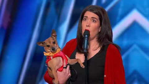 Pam Performs "All by Myself" with Her Incredible Singing Dog Casper - America's Got Talent 2021