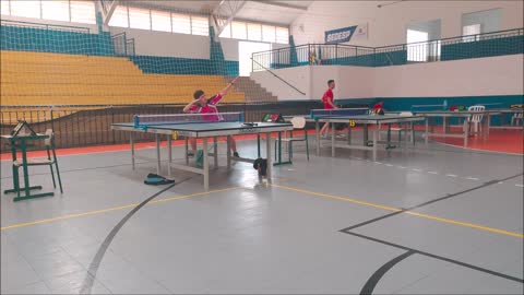 The best plays table tennis